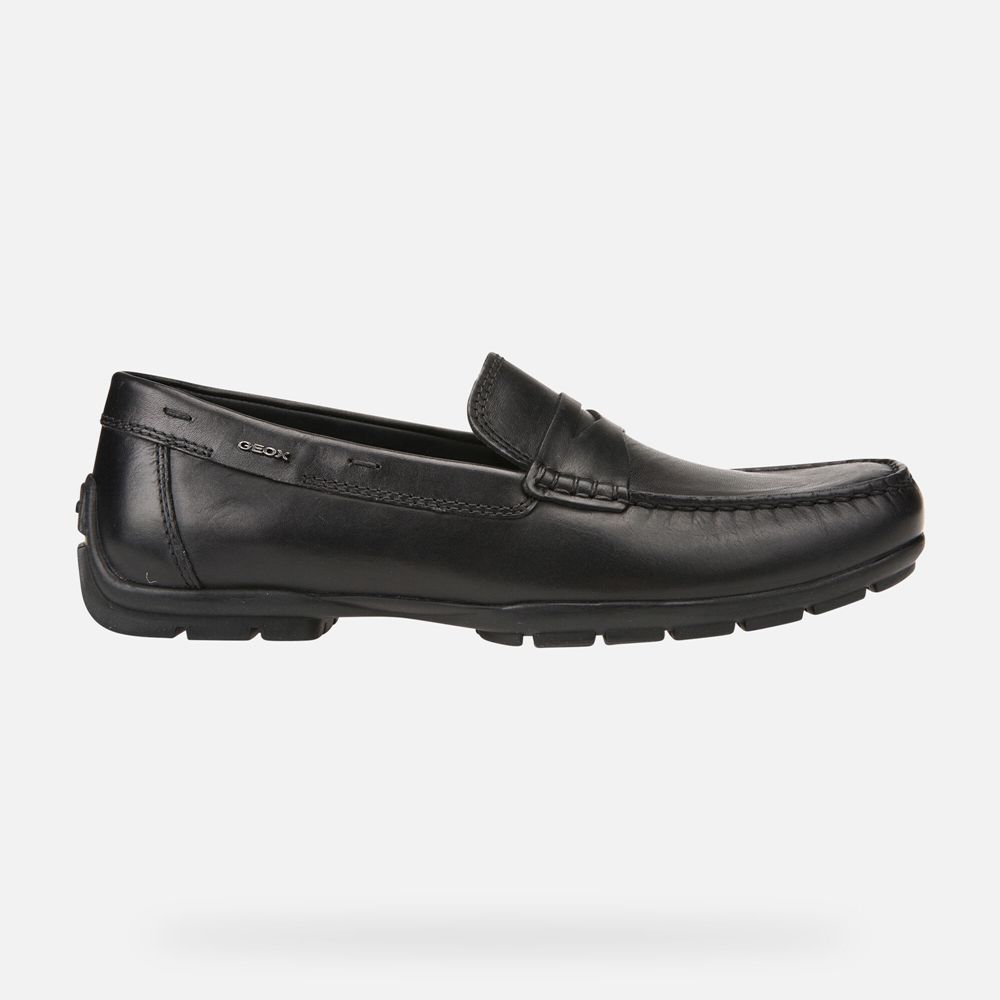 Mocassins Geox Homem Pretas - Moner 2Fit Wide - KTJRO6479